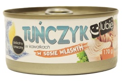 Tuńczyk kawałki w sosie własnym - lubię:) 
