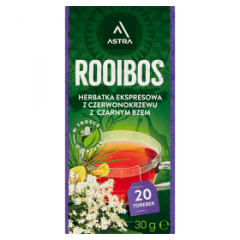 Herbata ekspresowa Astra Rooibos z czarnym bzem 20 torebek 