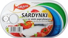 SARDYNKI W SOSIE PAPRYKOWYM EO GRAAL 110 g