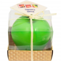 Świeczka owocowa w opakowaniu ozdobnym 