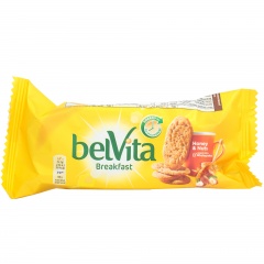 Ciastka zbożowe belvita z miodem i orzechami 