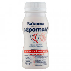 Jogurt bakoma pitny odporność malina żurawina 