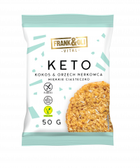 Frank & Oli Keto miękkie ciasteczko kokos & orzech nerkowca 50g