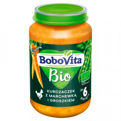 Obiad Bobovita bio kurczak marchewka groszek 