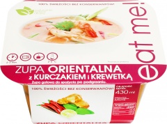 Zupa orientalna z kurczakiem i krewetką eat me 