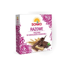 Pieczywo razowe w czekoladzie deserowej 