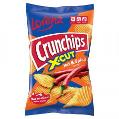 Chipsy Crunchips X-cut hot&spicy 130g 