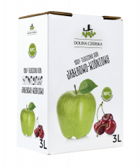 Sok 100% Dolina Czerska NFC jabłko-wiśnia 3l karton 