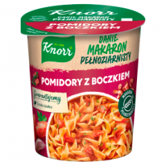 Danie instant knorr makaron pełnoziarnisty pomidory z boczkiem 57g 