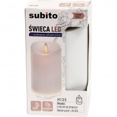 Wkład do znicza Subito led z ruchomym płomieniem c703 h125 