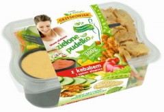 Sałatka Grześkowiak zielone pudełko z kebab i sosem shoarma 300g 