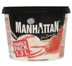 Lody manhattan jogurtowo-truskawkowe 