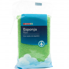 Spar gąbka kąpielowa frotte prostokątna z tkaniną bawełnianą 