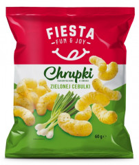 Chrupki Fiesta kukurydziane smak zielona cebulka 