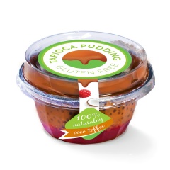 Pudding tapioka tofii z maliną 