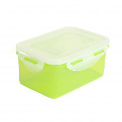 Pojemnik plastik prostokątny zielony 600ml 