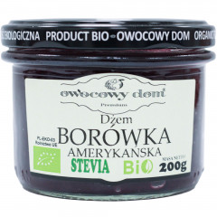 Bio dżem borówka amerykańska z dodatkiem stewii 