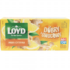 Herbata ekspresowa Loyd dobry i owocowy imbir cytryna 