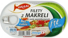 Filet z makreli Graal w sosie pomidorowym Fit 