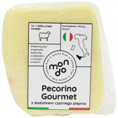 Ser owczy mondo pecorino gourmet z czarnym pieprzem 130g 
