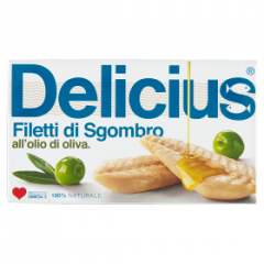 Filety z makreli delicius w oliwie z oliwek 125g 