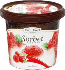 Lody premium sorbet malinowy 