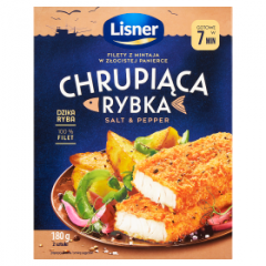 Danie Lisner chrupiąca rybka filet z mintaja salt&pepper 
