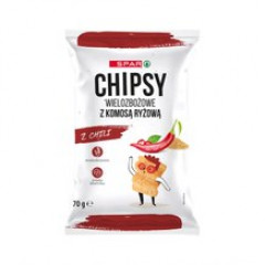 Chipsy Spar wielozbożowe z komosą ryżową z chili 