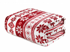 Koc Domarex scandi merry130x170cm czerwony 