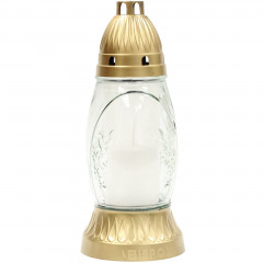 Znicz Bispol 3045 biały 30h 25,5cm 