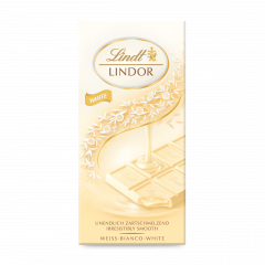 Lindor White Tablet 100g
