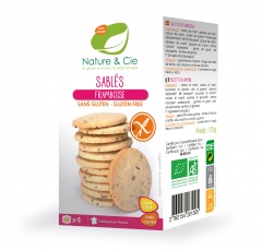 Ciastka malinowe bio bezglutenowe 