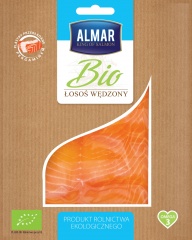 BIO łosoś  atlantycki wędzony w plastrach 75g
