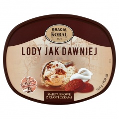 Lody Jak Dawniej śmietankowe z ciasteczkami 