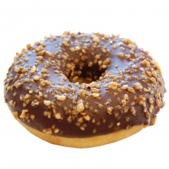 Donut z nadzieniem o smaku czekoladowym z orzechami Vandemoortele 