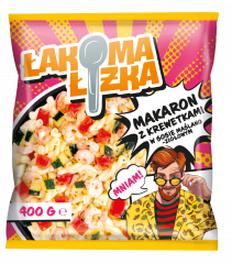 Makaron z krewetkami w sosie maślano- ziołowym Łakoma Łyżka 400 g