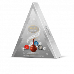 Lindt Lindor Praliny z czekolady mlecznej białej i gorzkiej z nadzieniem 125 g