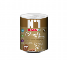 Karma dla psa Spar no1 z wołowiną 