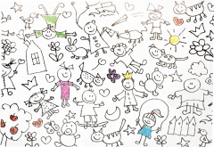 Mega podkładka dla dzieci 45x65cm 