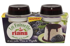 Twarożek z jeżynami i borówkami la faisselle 2*120g 