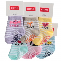 Skarpety soxo z napisami z abs 