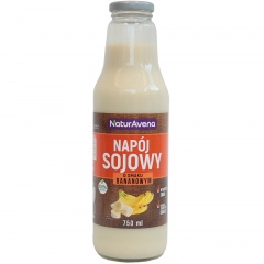 Napój sojowy bananowy. 