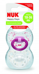 Smoczek uspokajający 18-36 mies. (silikon) Classic HAPPY DAYS 2szt.