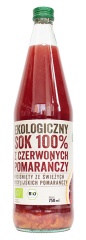Sok z czerwonych pomarańczy 100% bio 