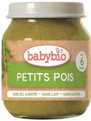 Obiadek babybio bio bezglutenowy przecier z groszku po 6 miesiącu 130g 