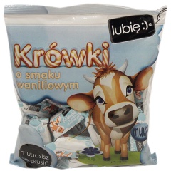 Krówka o smaku waniliowym Lubię :) cukierki
