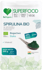 Spirulina Beorganic w proszku Bio 