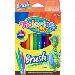 Flamastry patio Colorino pędzelkowe 10 kolorów 