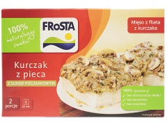 Kurczak z pieca z sosem pieczarkowym 