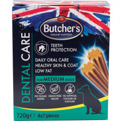 Przysmak butcher's dental care for medium dogs 4x180g 